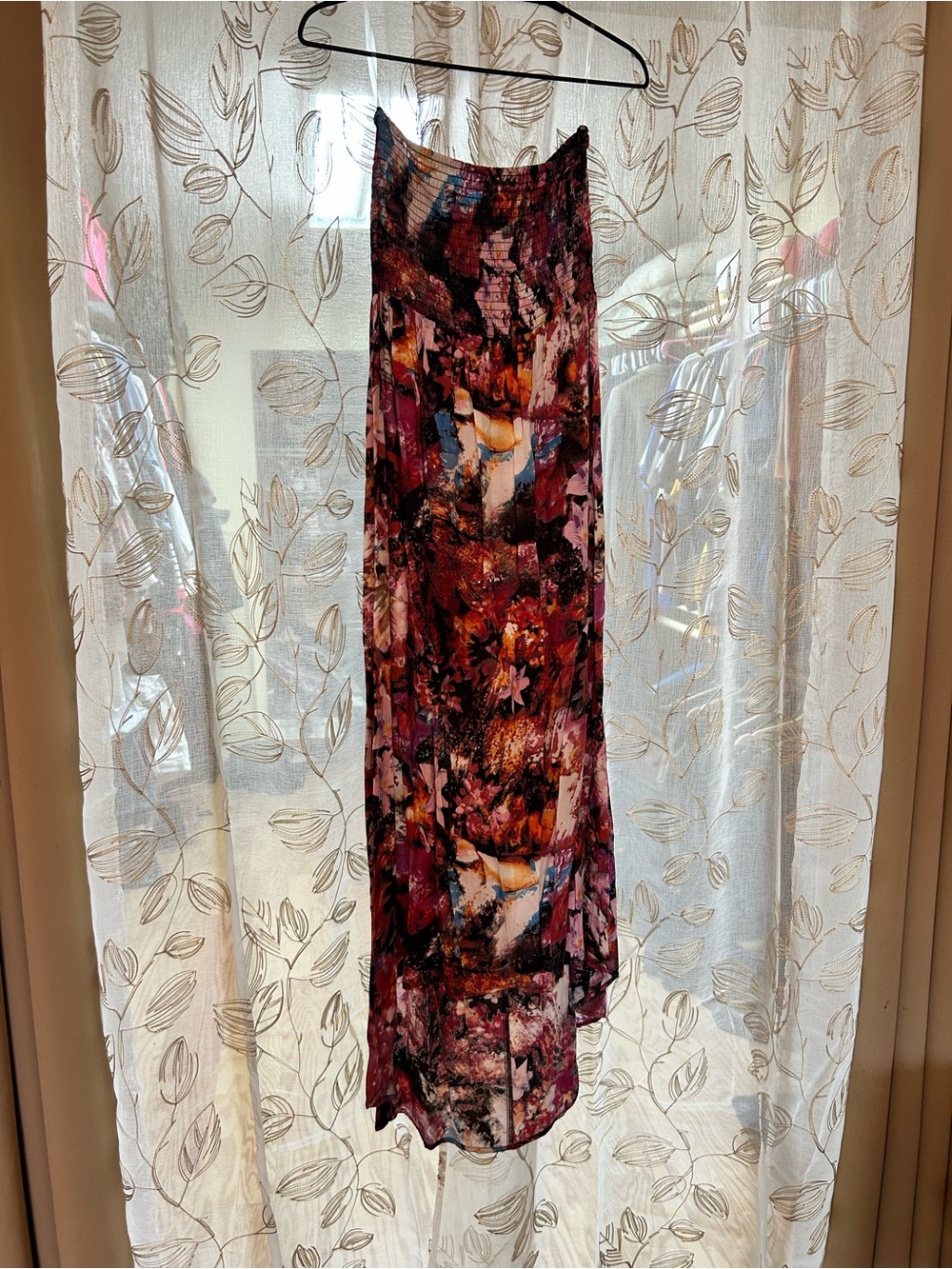 Floral Print Maxi dress in Multi-Color